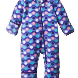 Columbia Multicolor Fleece Baby Onesie
